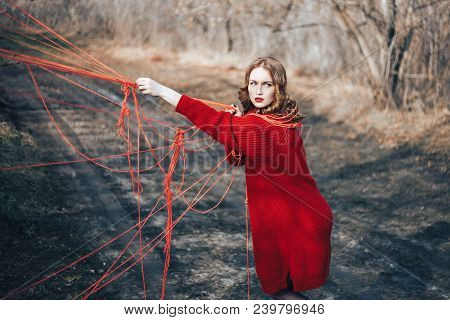 Girl In Forest Yarn