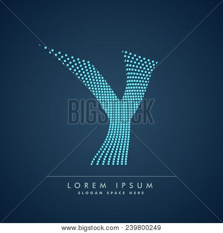 Abstract Creative Dots Logo Letter Y Vector