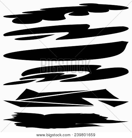 Ink Line Collection For Your Design Vector Illustration