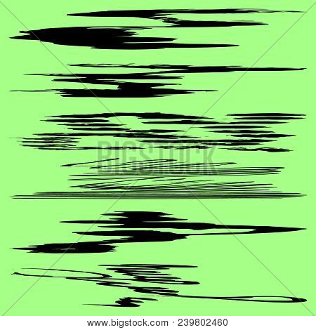 Ink Line Collection For Your Design Vector Illustration