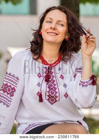 Ukranian Woman In Traditional Dress