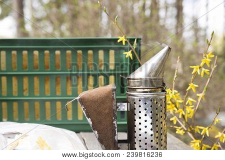 Smoker - Beekeepers Tool To Keep Bees Away From Hive