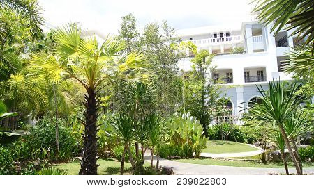 Pulau Langkawi, Malaysia - Apr 4th 2015: Terrace And Garden Of The Danna Hotel In Langkawi Island. T