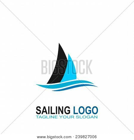 Sailing Logo, Sailboat Logo Design, Vector Icons.