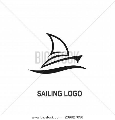 Sailing Logo, Sailboat Logo Design, Vector Icons.