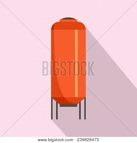 Reserve Tank Of Water Icon. Flat Illustration Of Reserve Tank Of Water Vector Icon For Web Design