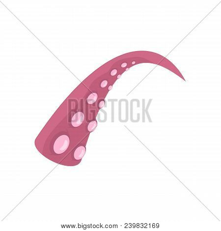 Octopus Tentacle Icon. Flat Illustration Of Octopus Tentacle Vector Icon For Web