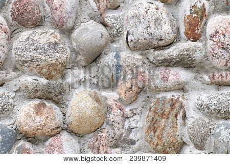Seamless Pattern Of Wall Maden Of Stones.