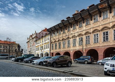 Prague, Czech Republic - April 4, 2018 : Visiting Pohorelec. Pohorelec Means The Scene Of Fire. It I