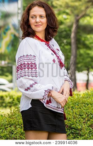 Ukranian Woman In Traditional Dress