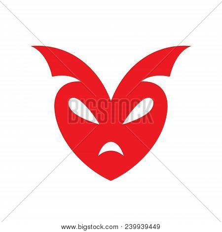 Emmet Head Symbol Isolated On White Background