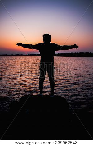 Standing In The Sunset And Just Chilling