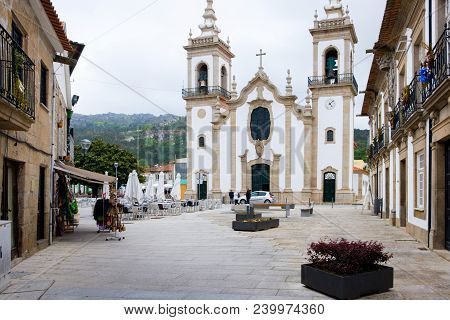 Vila Nova De Cerveira, Portugal - May 2, 2018 : Vila Nova De Cerveira Is A Portuguese Village In The