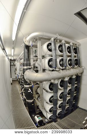 Water Demineralisation Plant Water Treatment System, Close Up