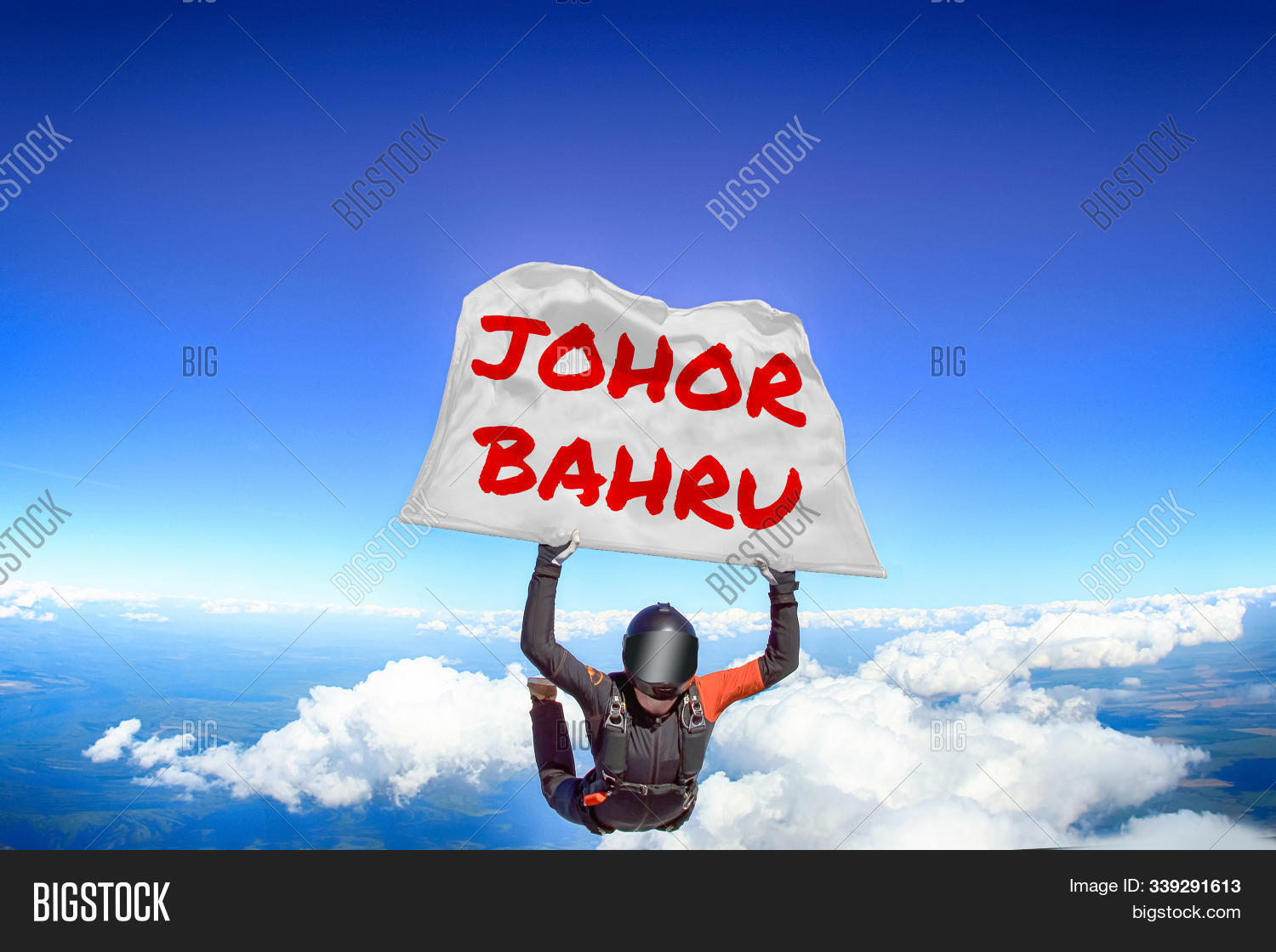 Johor Bahru Flag Image Photo Free Trial Bigstock