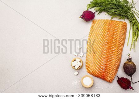 Gravlax, Traditional Scandinavian Cooking Salmon