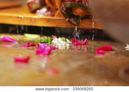 Indian Traditional Wedding Ceremony : Haldi Ceremony, Flower On Earth