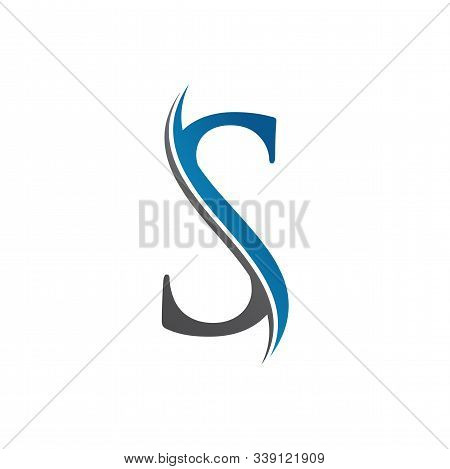 Initial Letter S Logo With Creative Modern Business Typography Vector Template. Creative Abstract Le
