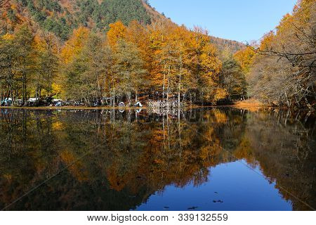 Derin Lake In Yedigoller National Park, Bolu, Turkey