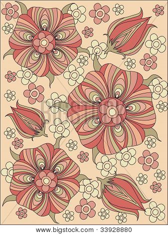 Disposizione dei fiori e foglie, floral design