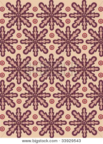 Seamless floral background, gli elementi ripetuti