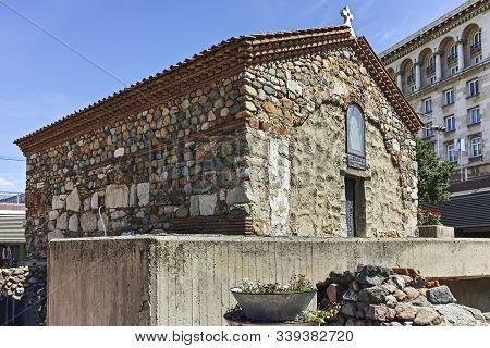 Sofia, Bulgaria - May 31, 2018:   Ancient Orthodox Church Of St. Petka In City Of  Sofia, Bulgaria