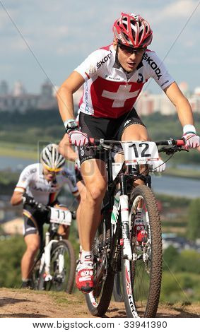 Moskwa, Rosja - 9 czerwca: Reto Indergand (Szwajcaria, prawo) i Julian Schelb (Niemcy) w Euro