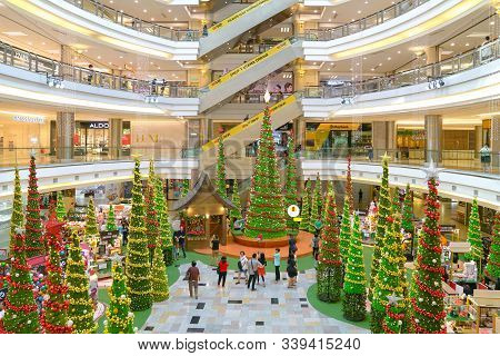 Kuala Lumpur, Malaysia 11th December 2019 - Christmas Decoration At One Utama New Wing Shopping Mall