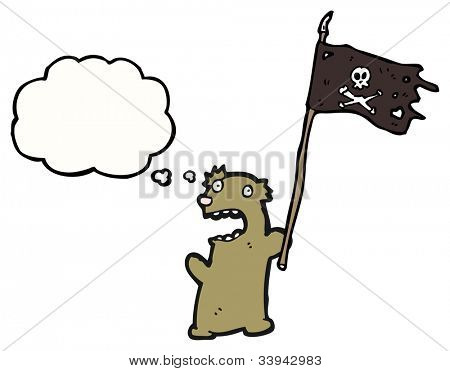 Cartoon pirata teddy bear
