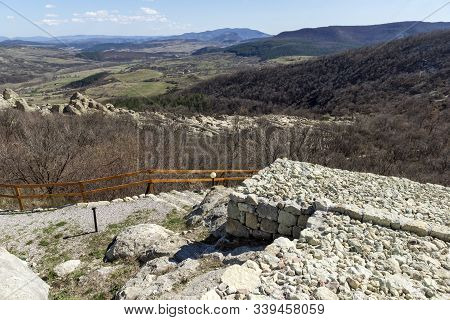 Perperikon, Bulgaria - March 17, 2019: Ruins At Archaeological Area Of Perperikon, Kardzhali Region,