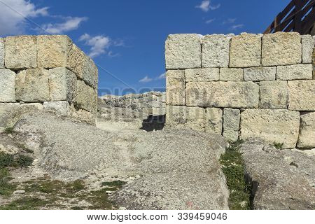 Perperikon, Bulgaria - March 17, 2019: Ruins At Archaeological Area Of Perperikon, Kardzhali Region,
