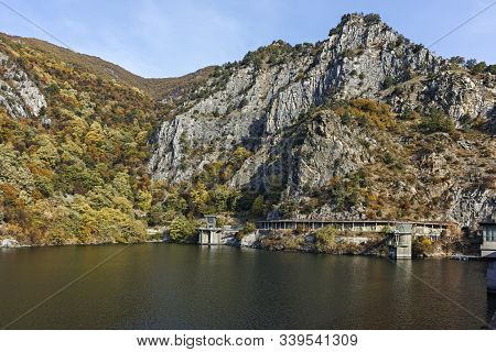Amazing Autumn Ladscape Of Krichim Reservoir At Rhodopes Mountain, Plovdiv Region, Bulgaria