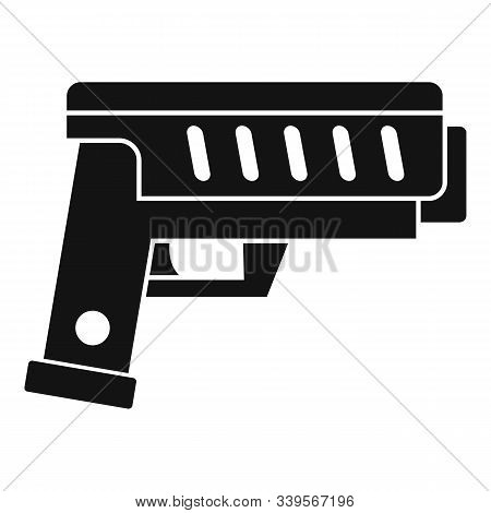 Combat Blaster Icon. Simple Illustration Of Combat Blaster Vector Icon For Web Design Isolated On Wh