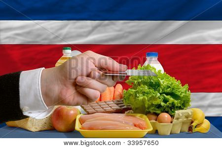 Acquisto di generi alimentari con carta di credito In Costarica