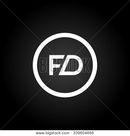 Initial Fd Letter Linked Logo. Creative Letter Fd Modern Business Logo Vector Template. Fd Logo Desi