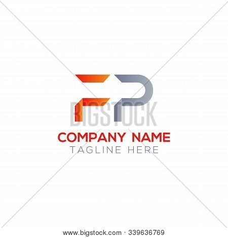 Initial Fp Letter Linked Logo. Creative Letter Fp Modern Business Logo Vector Template. Initial Fp L