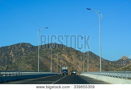 Highway At Summer Day In Phan Thiet, Vietnam