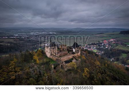 Tocnik Castle. The Area Where The Castle Stands Was Inhabited By People Two Thousand Years Ago, But 