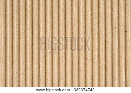 Brown Paper Box Or Corrugated Fiberboard Sheet Texture Or Background