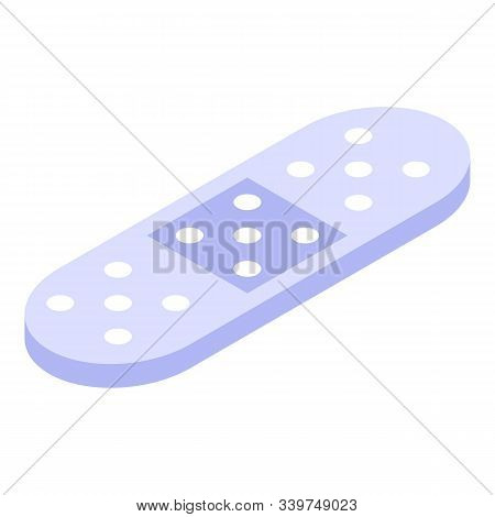 Medical Plaster Icon. Isometric Of Medical Plaster Vector Icon For Web Design Isolated On White Back