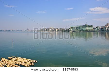 Vista della città di Hanoi
