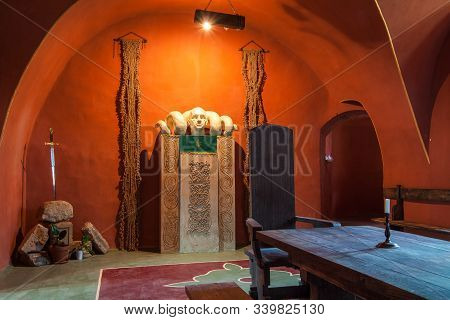 Chinadievo, Ukraine - 26 July 2009: The Castle Of Saint Miklos Is Built At The Turn Of 14th And 15th