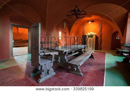 Chinadievo, Ukraine - 26 July 2009: The Castle Of Saint Miklos Is Built At The Turn Of 14th And 15th