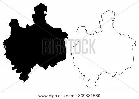 Edinet District (republic Of Moldova, Administrative Divisions Of Moldova) Map Vector Illustration, 
