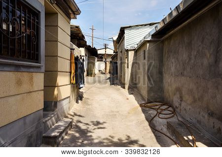 Street Of Poor Residential District In Center Of Yerevan, Armenia