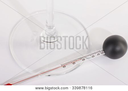Measuring Red Wine Temperature With A Wine Thermometer