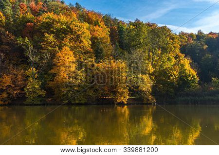Autumn Morning At Lake Thal Near Graz, Styria Region, Austria