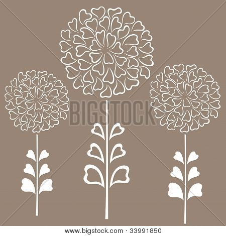Floral dekorative baggrund