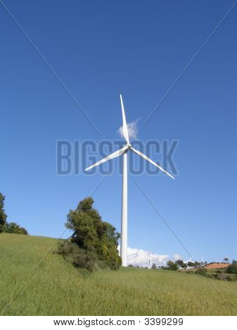 Panorama di mulino vento