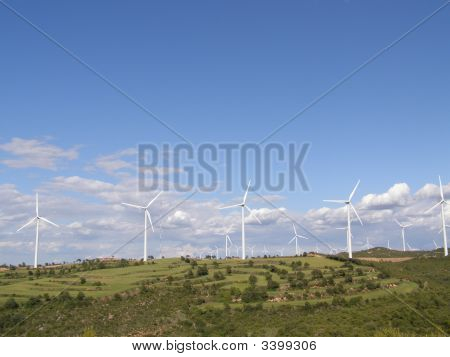 Panorama di mulino vento